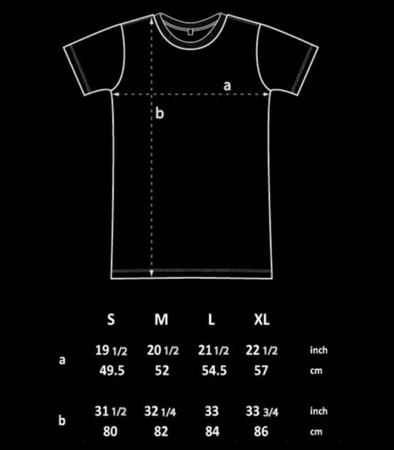Longshirt Size Chart
